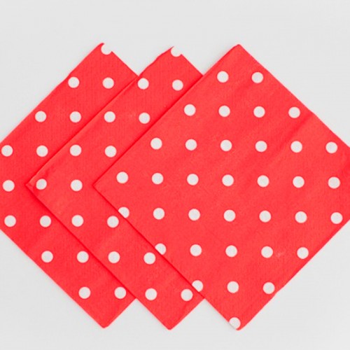 Polka Red Napkins